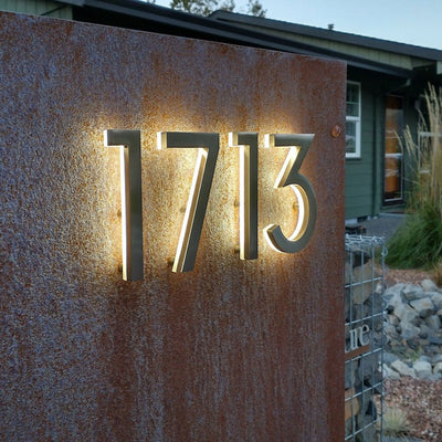 Backlit House Numbers