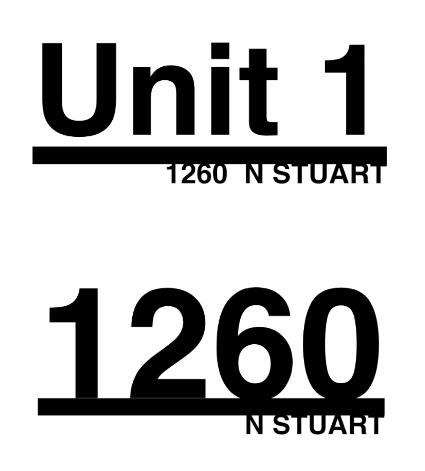 12 pcs metal address plaque