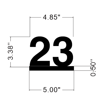 1-23 numbers (sample order) – helloneonsign