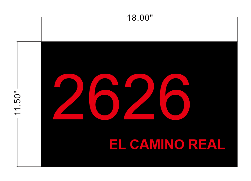 2626 Push Through Metal Light Box