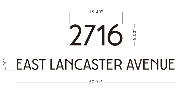 2716 3D Metal Letters