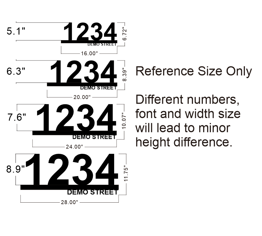 Streetlights Numbers Examples Bright Backlit Street Numbers Street Name One Unit Illuminated Signage ...