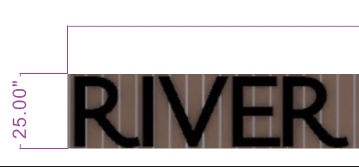 Metal Backlit Sign - RIVER FOREST