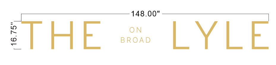 THE LYLE 3D Metal Letters