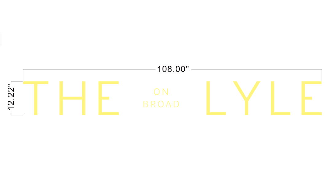 THE LYLE 3D Metal Letters