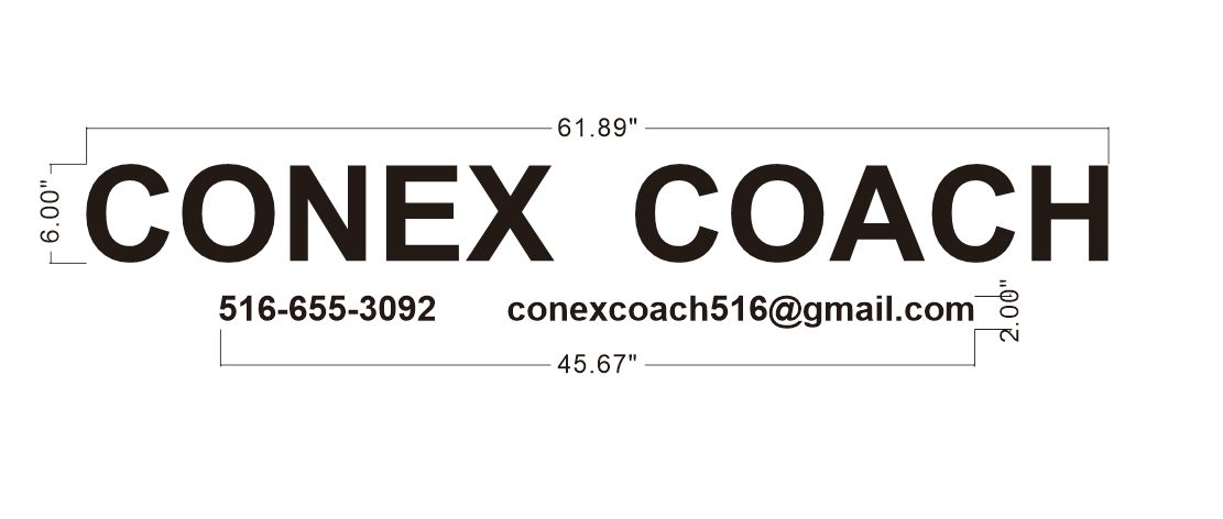 Conex Sign CONEX COACH Backlit Sign – helloneonsign