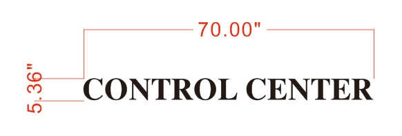 CONTROL CENTER Backlit Letters – helloneonsign