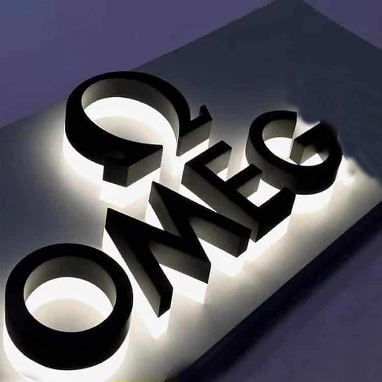 Led Lettering Sign Modern Luxury LED Letters Custom Backlit Sign Wall Signs Lighting Sign ...