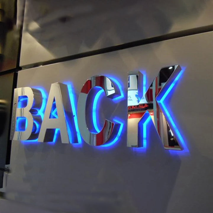 Backlit Lobby Signs Illuminated Backlit Letters Personalized Businesss Reception  Wall Logo
