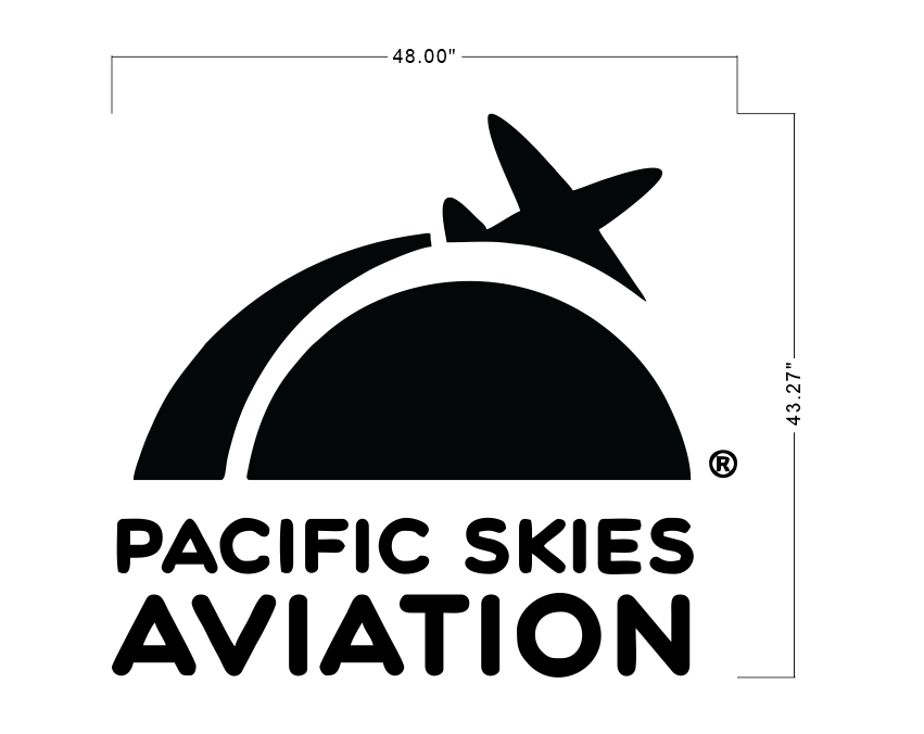 PACIFIC SKIES Metal Backlit Sign