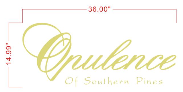 Opulence  Backlit Sign