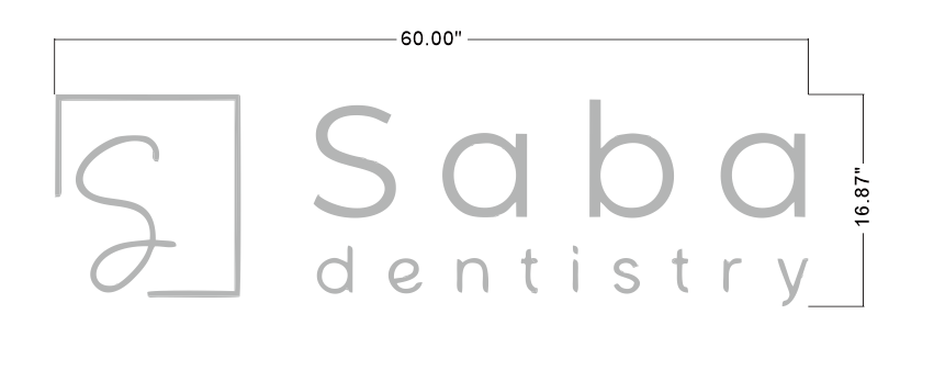 Saba dentistry Backlit Channel letters