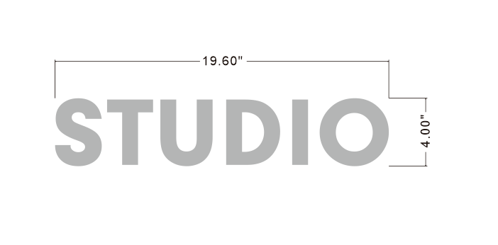 STUDIO metal backlit sign – helloneonsign
