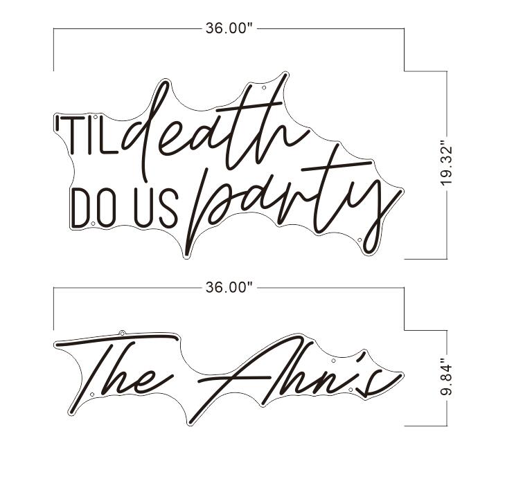 Two sets of Wedding Neon Sign