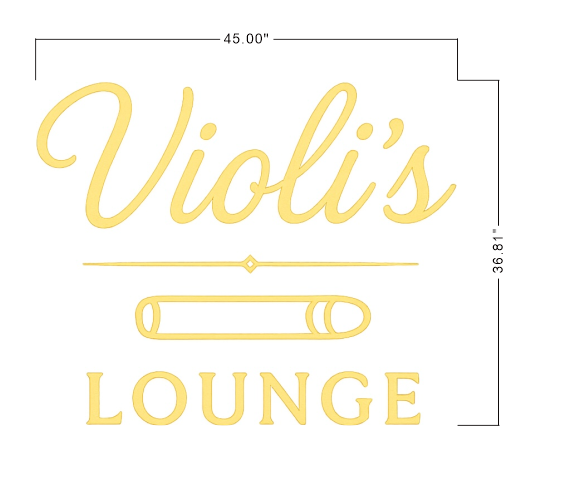 Violi's LOUNGE Flex Led &nbsp;Neon Sign
