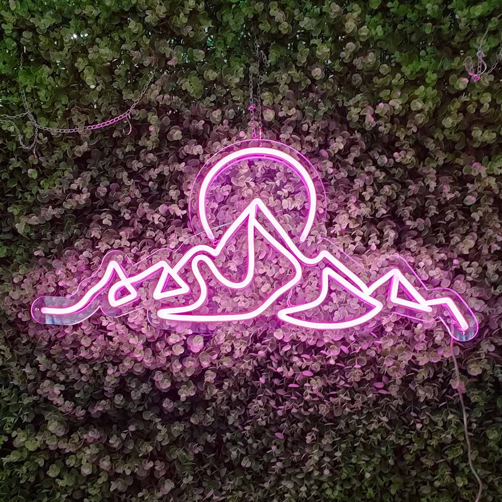 Mountains Sunraise Sunset Neon Sign Led Neon Light