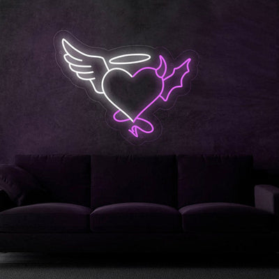 Angel and Devil Combine Neon Sign LED Neon Lights