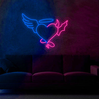 Angel and Devil Combine Neon Sign LED Neon Lights