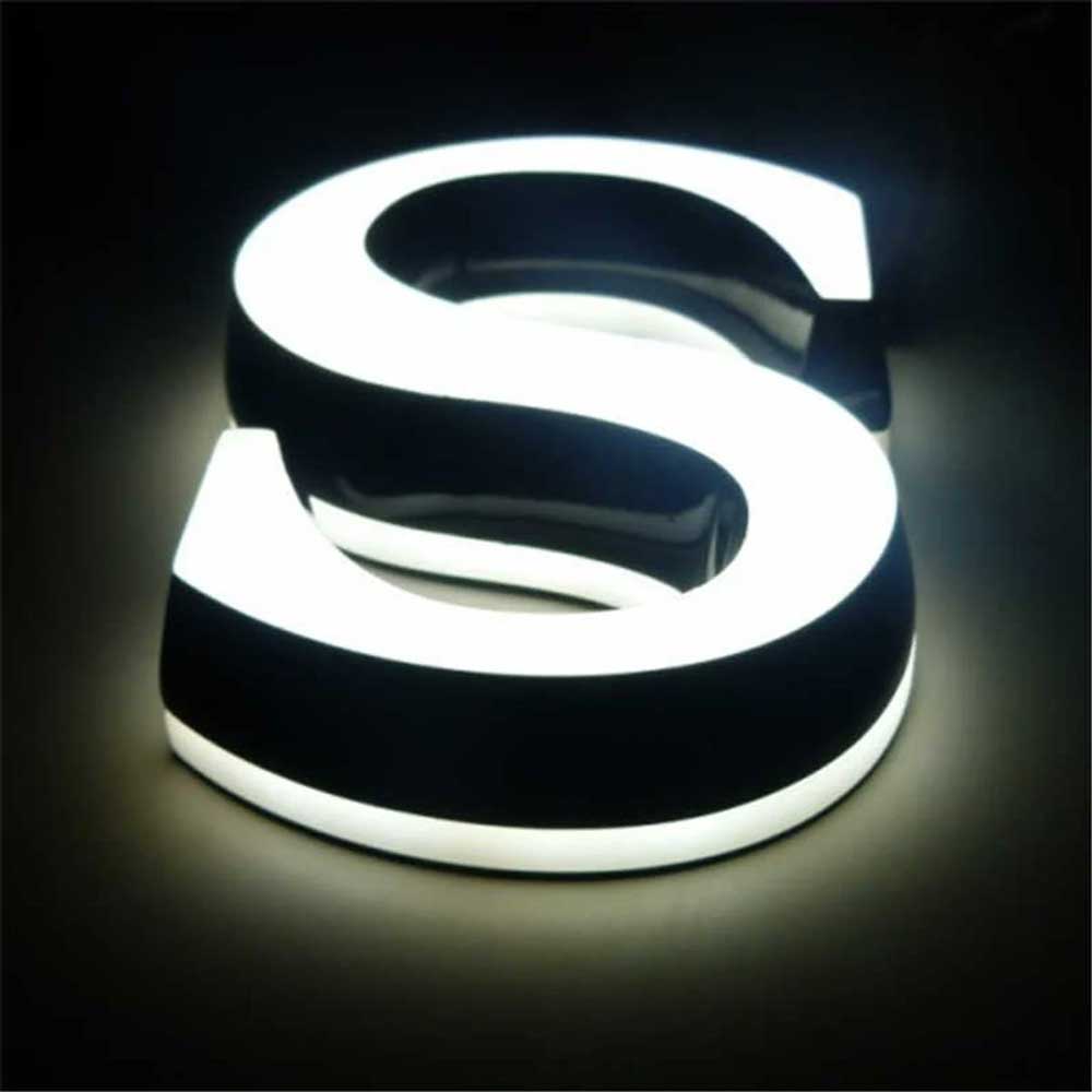 Illuminated House Number Front and Back Lighting 3D Address Numbers