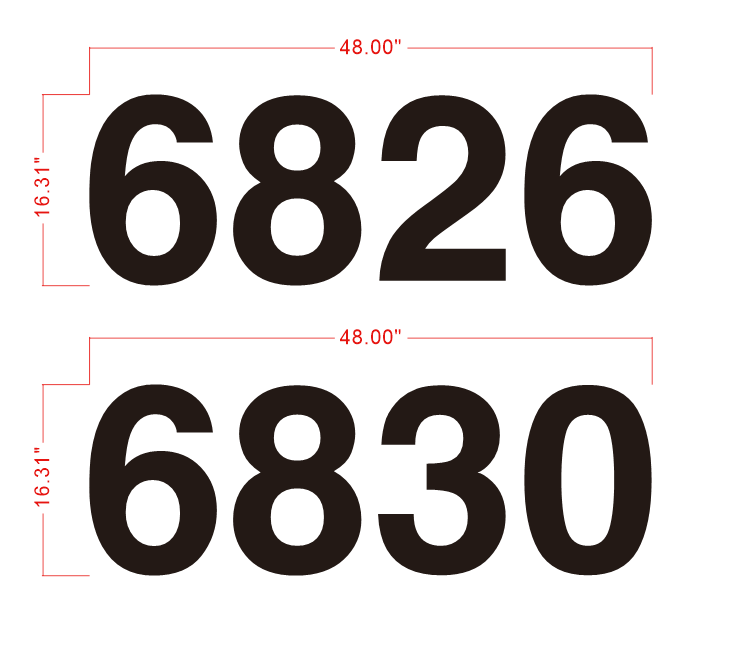 6826 6830 House Number Backlit Sign – helloneonsign