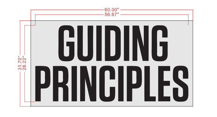 GUIDING PRINCIPLES Backlit Sign – helloneonsign