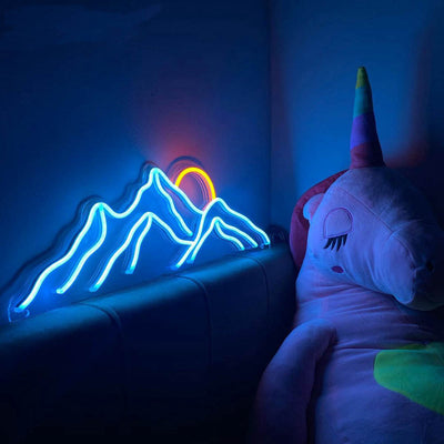 Mountains Sunraise Sunset Neon Sign Led Neon Light