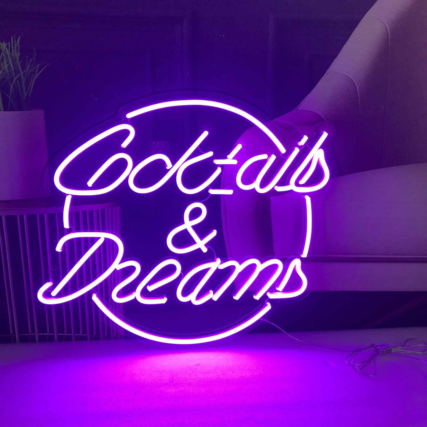 Cocktails & Dreams Led Neon Sign Neon Light