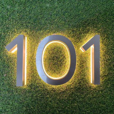 Backlit Led House Numbers Lighted Address Numbers for House