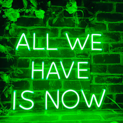 All We Have Is Now Led Neon Sign Neon Light
