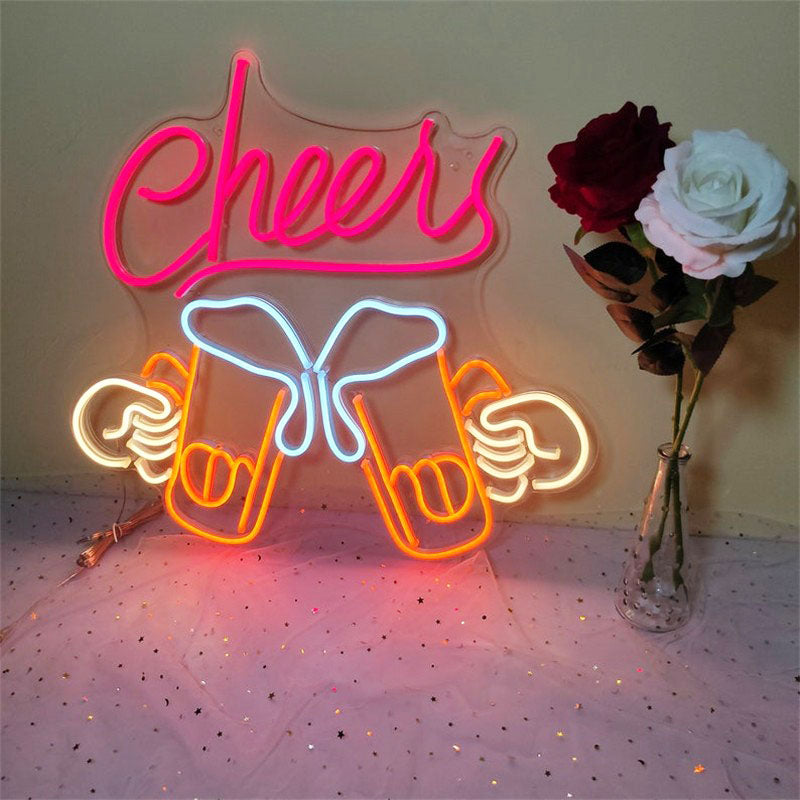 Beer Cheers Neon Sign Led Neon Lights