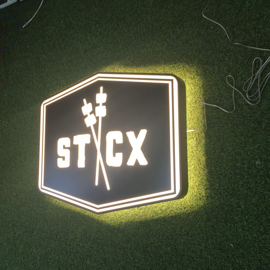 Customize Shape Logo Light Box Stainless Steel Light Box – helloneonsign