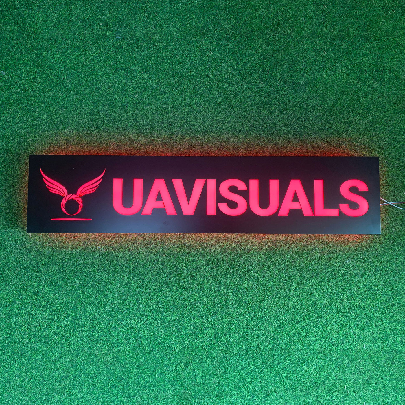 Business Logo Company Name LED Backlit Light Box Stainless Steel Led Sign