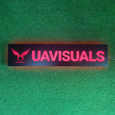 Business Logo Company Name LED Backlit Light Box Stainless Steel Led Sign