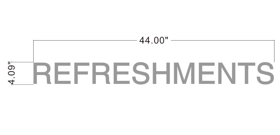 REFRESHMENTS Backlit Sign – helloneonsign