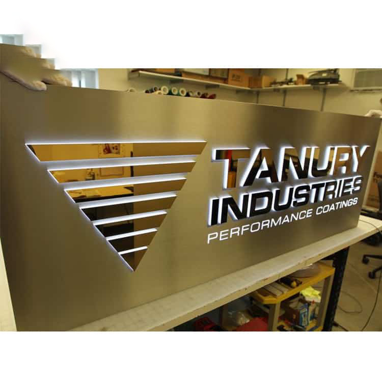 3D Channel Letters Backlit LED Signs Wall Logo Store Illuminated Signa ...