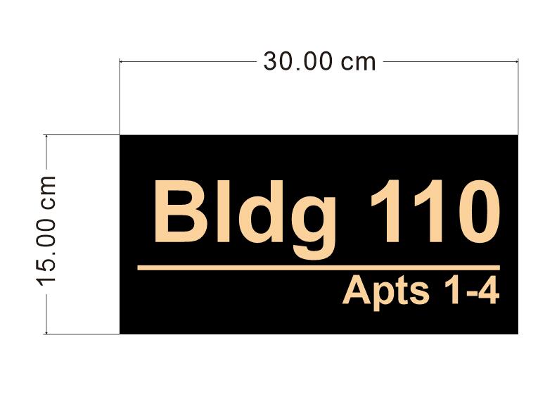Illuminated Address Plaque 12 sets