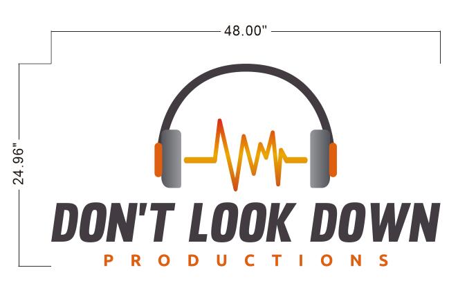 DON'T LOOK DOWN Backlit Sign – helloneonsign