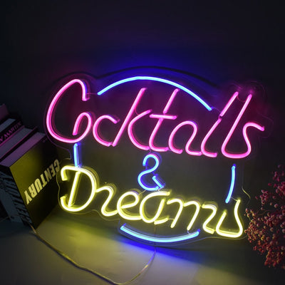 Cocktails & Dreams Led Neon Sign Neon Light