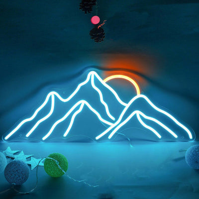 Mountains Sunraise Sunset Neon Sign Led Neon Light