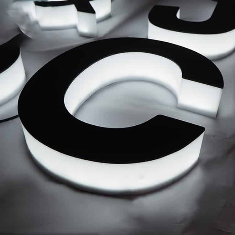 LED Letter Boards Custom Company Acrylic 3D Letter Sign – HelloNeonSign
