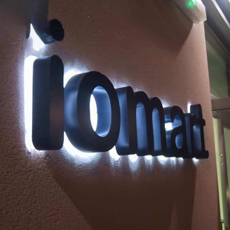 Reverse Channel Letters Exterior Sign – HelloNeonSign
