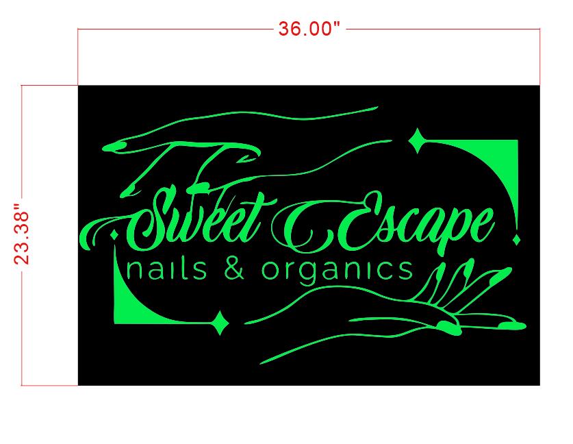 Sweet Escape Sign Escape Hollow out Light Box – helloneonsign