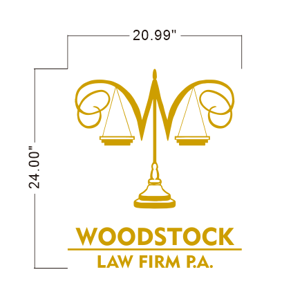WOODSTOCK 3d metal sign